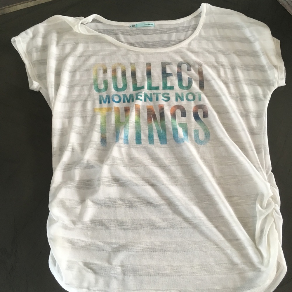 2 NWOT Super cute summer Scoop neck tees